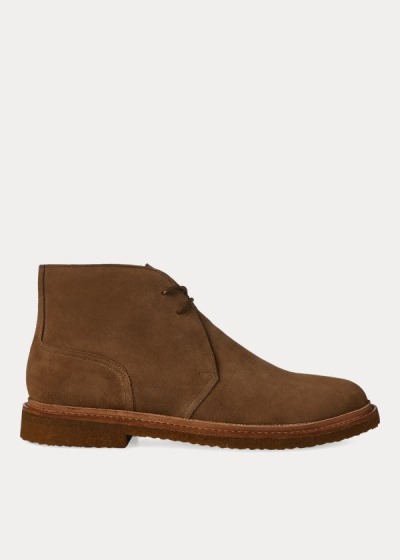 Botas Polo Ralph Lauren Hombre Marrom - Karlyle Suede Chukka - WKLXU0243